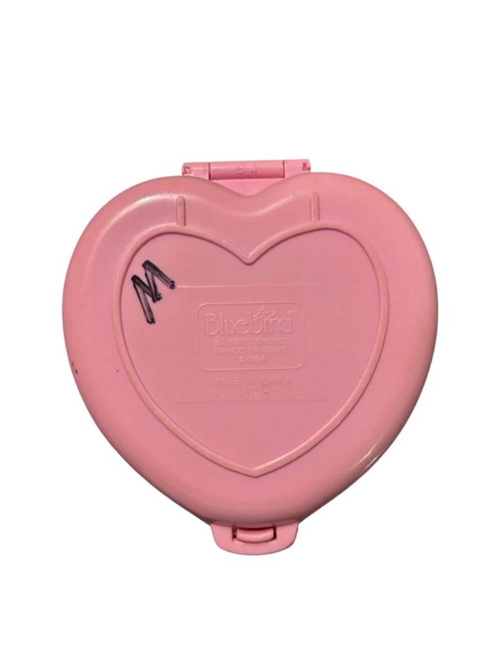 1994 Vintage Bluebird Polly Pocket Perfect Playroom Pink Heart Compact - Picture 2 of 2